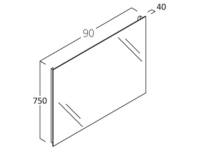 Зеркало BERLONI BAGNO Зеркала и светильники FLQ 0900 M