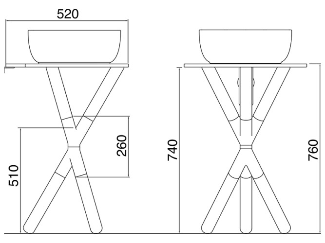 Консоль Scarabeo CROSS 2502/99/55