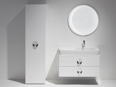 Двойной модульный ящик для раковины SIMAS HENGES HEM02 bianco/chromo