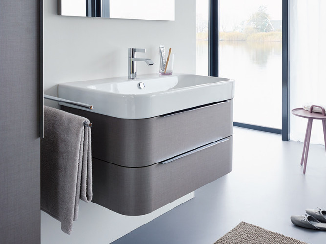 Тумба подвсеная для раковины DURAVIT HAPPY D.2 H2636407575