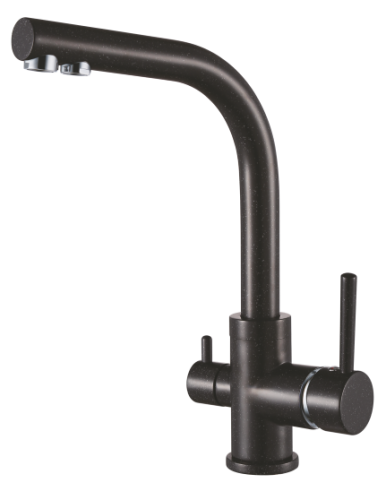 16025-C Смеситель (ЧЕРНЫЙ) с фильтром "GANZER" (10/1шт)