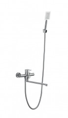 313541 Смес. од. для ванны длин. (НЕРЖ САТИН) ViEiR (8/1шт)