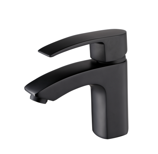 10009-C Смеситель для умывальника (ЧЕРНЫЙ) HANSEN  (10/1шт)