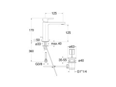 Смеситель для раковины CRISTINA OMEGA OG22313