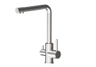 AQG DUO, смеситель для кухни с фильтром, цвет нержавеющая сталь