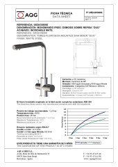 AQG DUO, смеситель для кухни с фильтром, цвет нержавеющая сталь