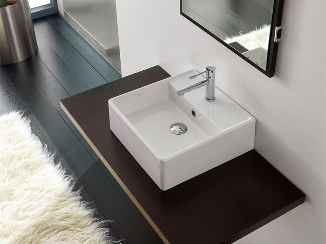 Раковина накладная/  подвесная Scarabeo TEOREMA 8031/R