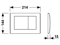 Панель смыва TECE Teceplanus 9240324