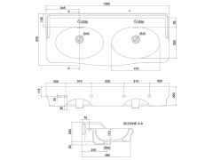 Раковина накладная/ подвесная Scarabeo CASTELLANA 5303