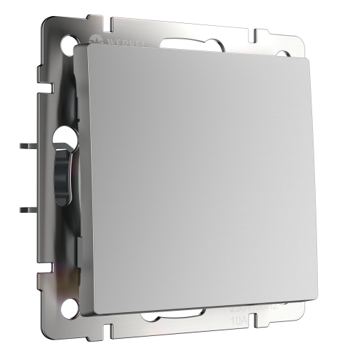 W1112006/ Выключатель одноклавишный проходной (серебряный) W1112006