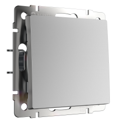W1112006/ Выключатель одноклавишный проходной (серебряный) W1112006