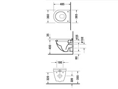 Унитаз подвесной DURAVIT STARCK III 2202090000