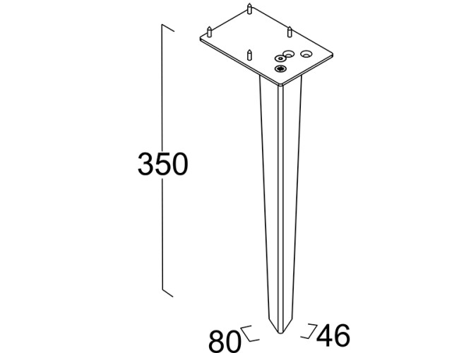 Ножка для мебели BERLONI BAGNO SUITE VINTAGE SUVACPISI35 190