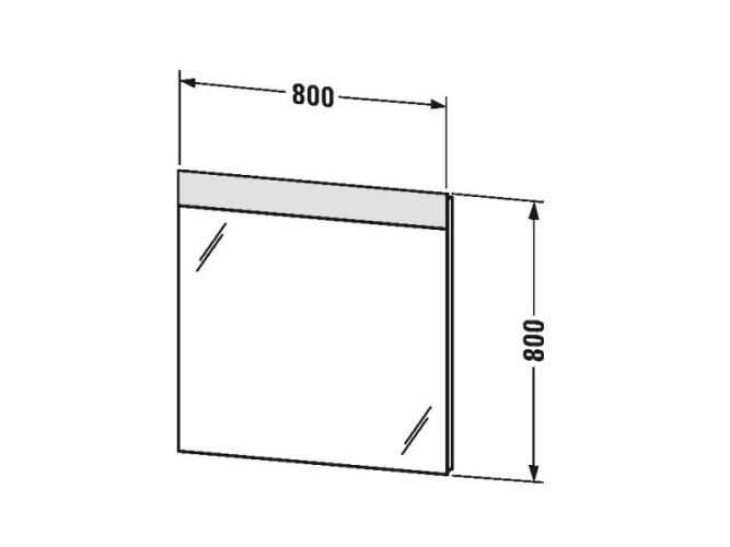 Зеркало с подсветкой DURAVIT DSTYLE DS746803737