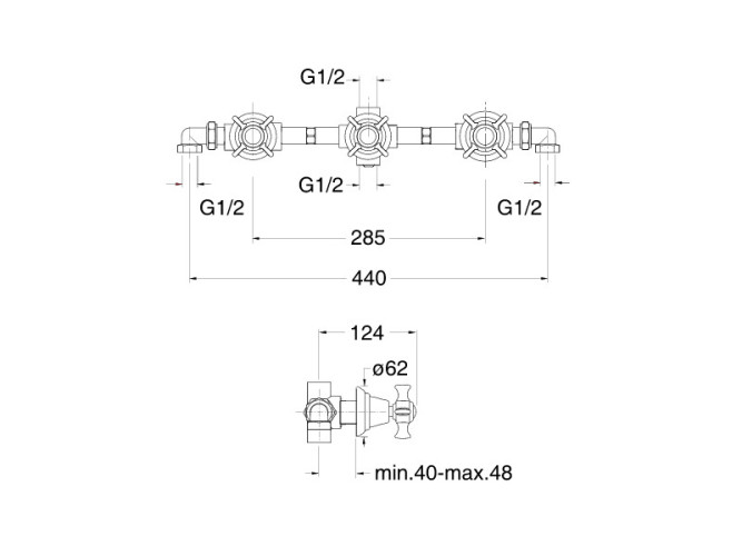 Смеситель для душа CRISTINA CANOVA CN11446