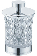 Стакан для ватных дисков Хром_Комплект