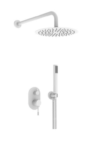 403563-F Встроенный смес для душа с 2-функ. (БЕЛЫЙ) ViEiR  (6/1шт)