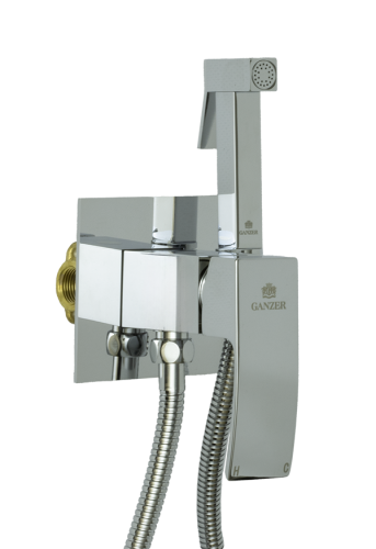 44057 Комплект встраива. для биде (ХРОМ) GANZER (10/1шт)