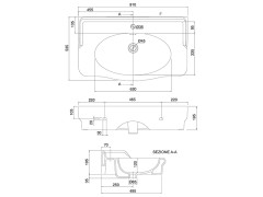 Раковина накладная/ подвесная Scarabeo CASTELLANA 5302