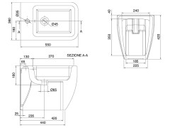 Биде напольное Scarabeo TEOREMA 2.0 5139/41