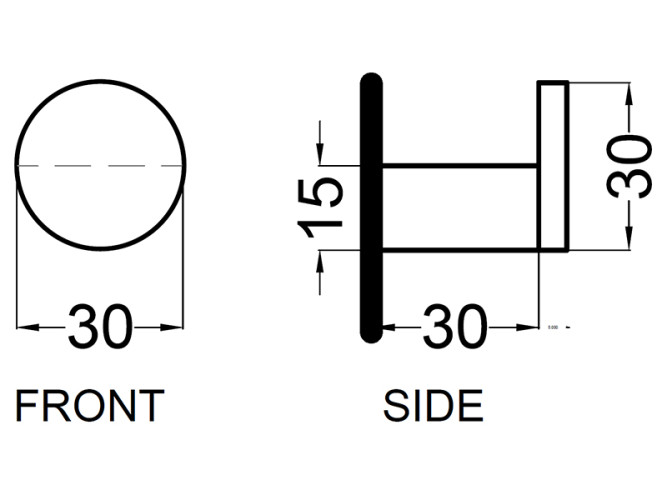 Крючок CIELO ACCESSORIES ACGA1 CM