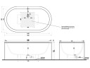 Ванна акриловая CIELO ARCADIA CIBELEL BR