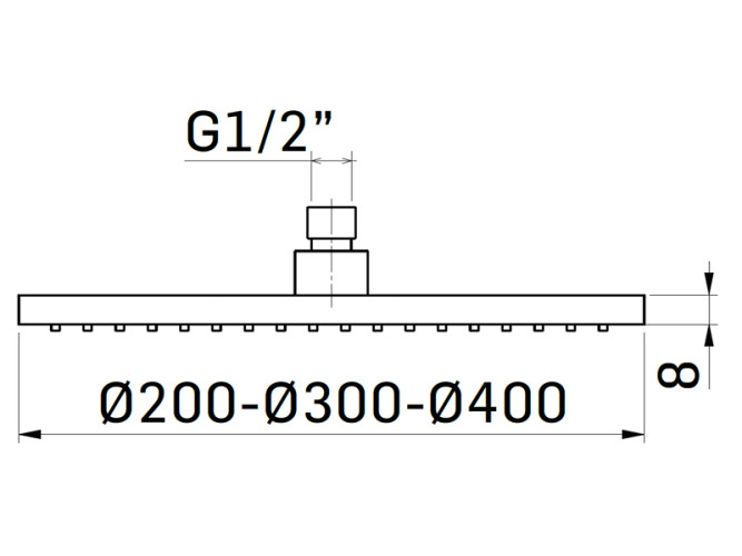 Верхний душ MAMOLI SADLER 838S00K
