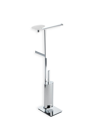 Stil Haus Diana, стойка: мыльница + полотенцедерж.+ бумагодержатель + ёрш металлический, цвет хром