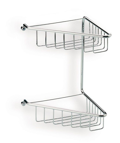 Stil Haus, решётка в ванную 2-х уровневая угловая, высота 29 см, цвет золото