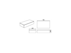 Ящик  для консоли  Scarabeo SOLID 2907/89