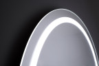 Xpertials Iris, круглое зеркало Led 60 см: датчик подсветки с диммером и датчик антизапотевания