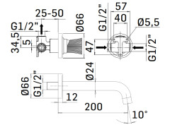 Смеситель для раковины MAMOLI TOKYO 48770000T02P