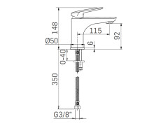 Смеситель для раковины MAMOLI PENELOPE 49130000000K