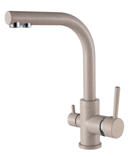 16025-M Смеситель для кухни на две воды GANZER (10/1шт)