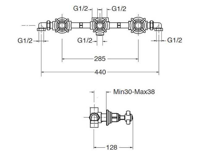 Смеситель для душа CRISTINA LONDRA LD11552