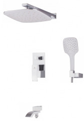 44065-F Встроенный смес для душа с 3-функ. (бел.+хром) &quot;GANZER&quot;  (5/1шт)