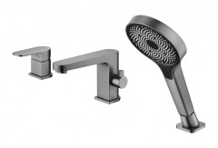 283532-G Смеситель на борт ванны ГРАФИТ (3 отв.) ViEiR (8/1шт)