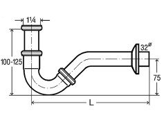 Сифон для биде VIEGA VGV2 Сифоны для раковин и биде 103781