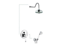 Emmevi Tiffany, душевой комплект №1, цвет золото