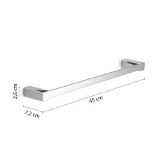 Gedy Spluga, полотенцедержатель, длина 45 см, цвет хром