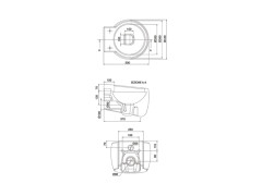 Унитаз подвесной Scarabeo PLANET 8105/CL