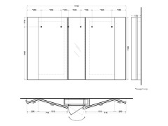 Пенал для зеркала CIELO ARCADIA SPPANCC IL