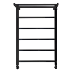 Полотенцесушитель водяной Comfysan Marte-K W-6 80/50 с полкой, черный