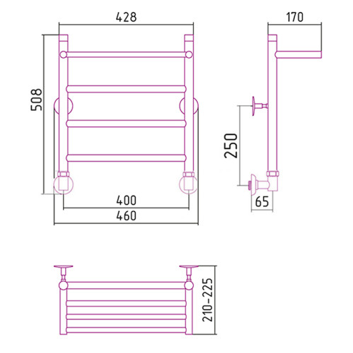 Полотенцесушитель Стилье Универсал 50/40