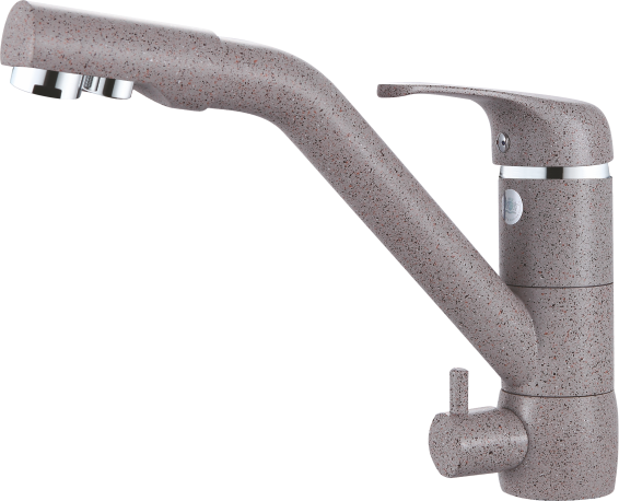 16026-A Смеситель (БЕЖ. ПЕС.) с фильтром "GANZER" (10/1шт)