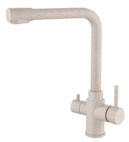 15085-B Смес. из НЕРЖ. для кух. под. фильт (СВ. БЕЖ.) HANSEN (20/1шт)