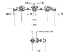 Смеситель для душа CRISTINA LONDRA LD11551