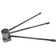 Полка-веер для п/с с квадратным коллектором 30 мм (300 мм) ПВ 30-300/3