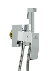 44057-F Комплект встраива. для биде (БЕЛ/ХРОМ) GANZER (10/1шт)