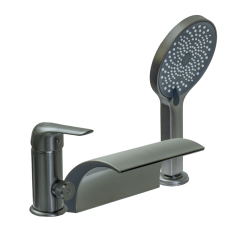 24033-G Смеситель на борт ванны (ГРАФИТ) GANZER